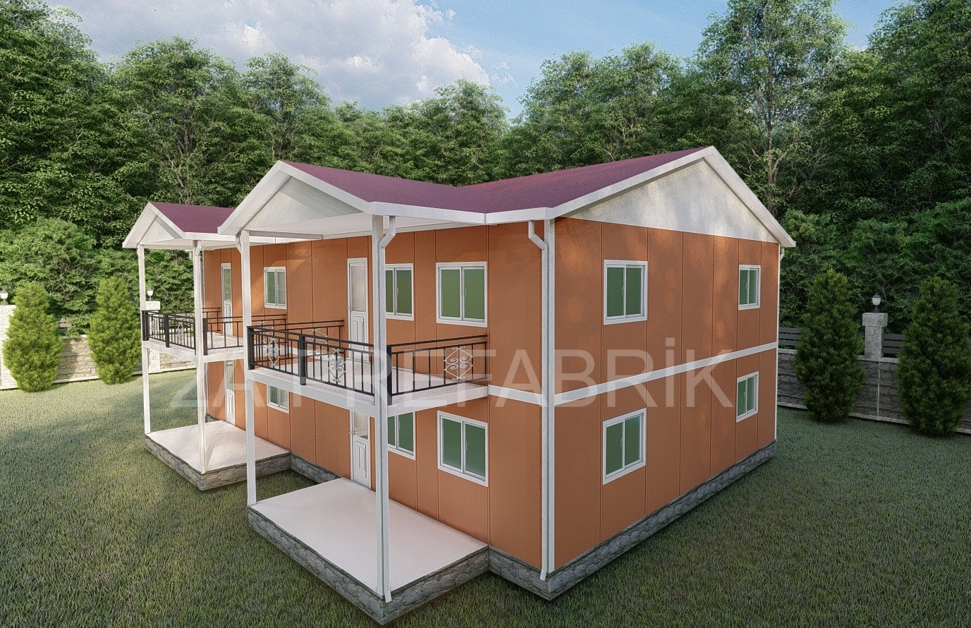 282m² İki Katlı Prefabrik Ev  